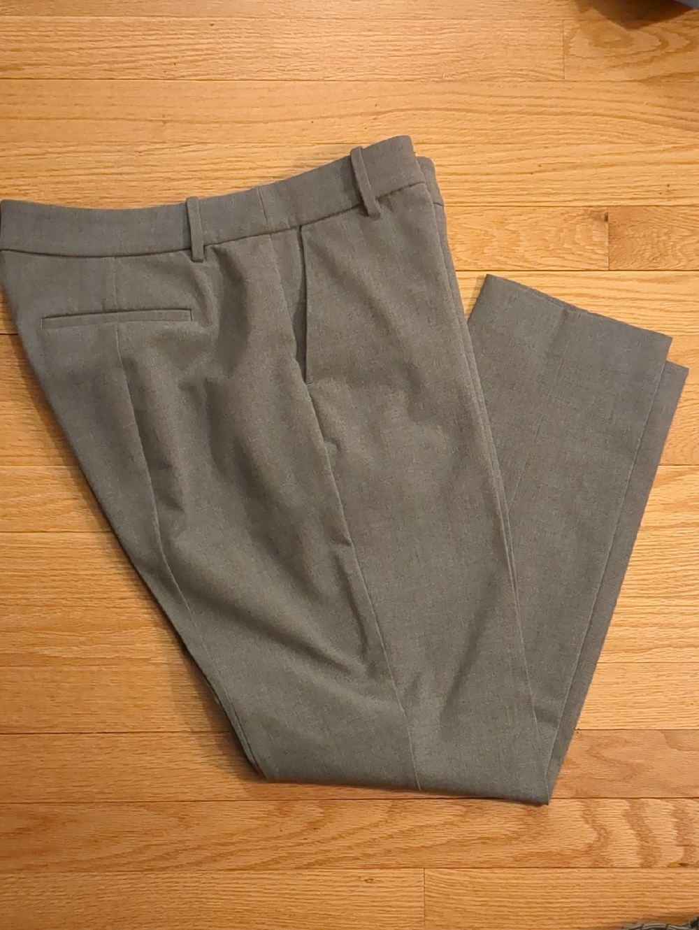 J. Crew Factory Ruby Crop Dress Pants - Light Gray